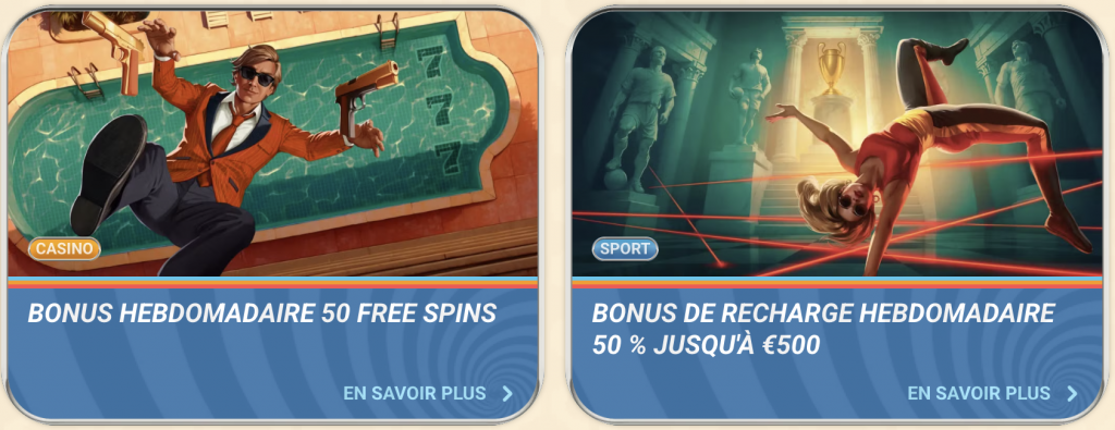Bonus et promotions au Casino Vegasino