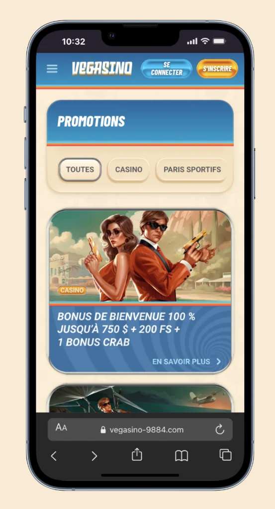 vegasino application